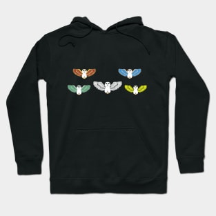 colored owls unite Hoodie